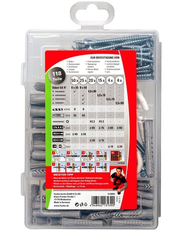 Meister-Box UX mit Schrauben und Haken - fischer - 4
