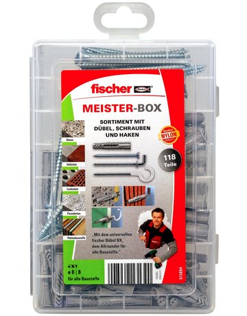 Meister-Box UX mit Schrauben und Haken - fischer - 5
