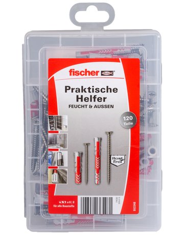 Dübel-Sets Praktische Helfer Feucht & Außen - fischer - 5