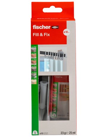 Flüssigdübel fill & fix K Reparatur zu großer/ausgeri. Bohrlöcher - fischer - 4