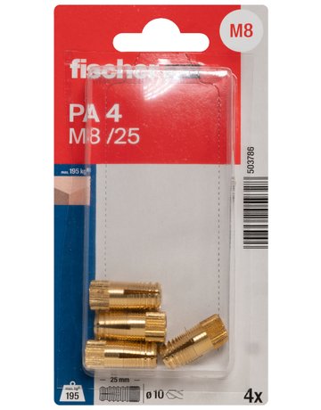 Messingdübel PA 4 M - fischer - 2