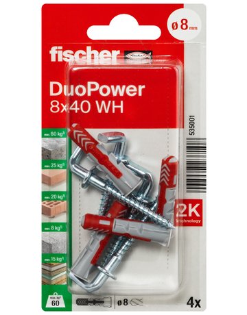 Dübel DuoPower WH Kunststoff, - fischer - 2