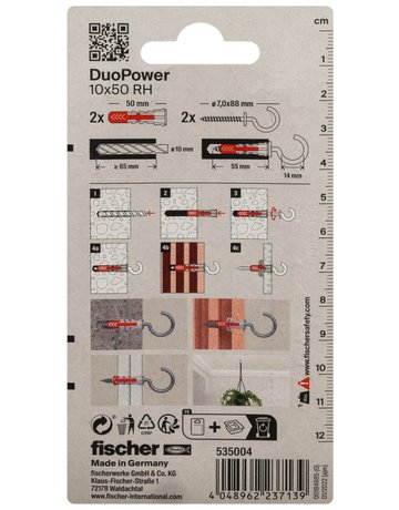 Dübel DuoPower RH K Kunststoff,10x50,VE 2 - fischer - 3