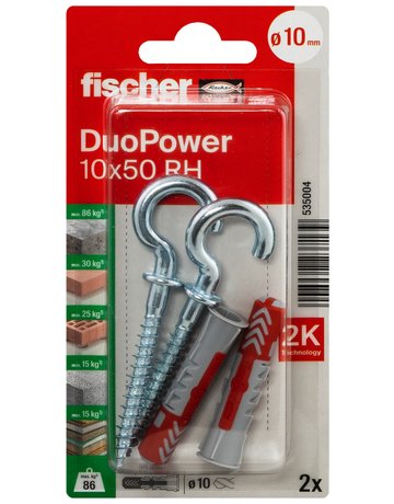 Dübel DuoPower RH K Kunststoff,10x50,VE 2 - fischer - 2