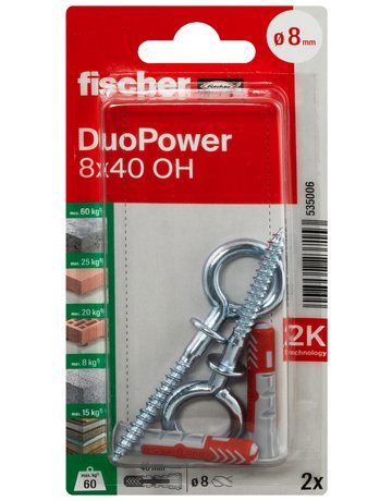 Dübel DuoPower OH Kunststoff, - fischer - 2