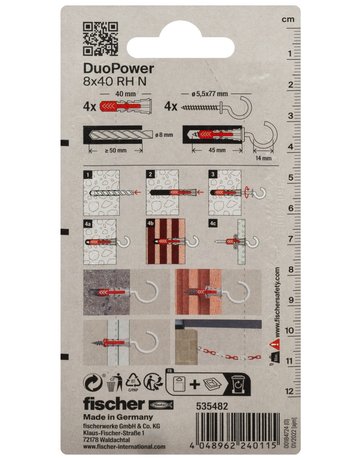 Dübel DuoPower RH N Kunststoff, - fischer - 3